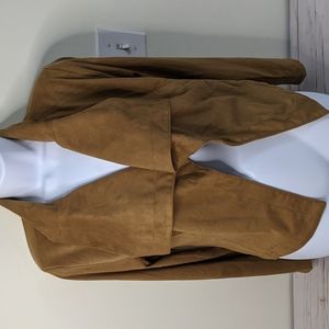 Women's Romeo & Juliet Couture Faux Suede Drape Jacket M